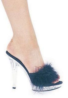 marabou slippers in Womens Shoes