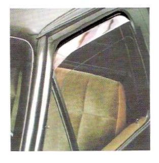 rain deflector door upper window stainless steel for Kenworth W900 