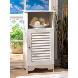   CABINETS Bright White NANTUCKET Bath Storage Cabinet and Shelf NEW
