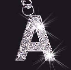Crystal Mobile Phone Letter Charm LETTERS A   Z INITIALS   FREE 1st 