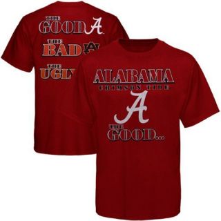 Alabama Crimson Tide The Good The Bad The Ugly T shirt   Crimson