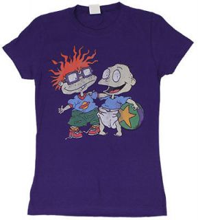 Best Friends   Rugrats Sheer Junior Womens T shirt