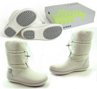 Crocs Crocband Winter Boot Oyster White All Women Size 5 6 7 8 9 10 11