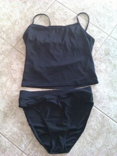 NWT GOTTEX Black Ruffle Tankini Top Swimsuit New Plus Size 20W