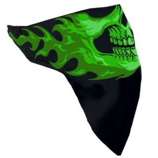 MOTORCYCLE FACE MASK BUG PROTECTION LIGHTWEIGHT COTTON GREEN GOBLIN
