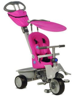 Smart Trike Recliner 4 in 1 Multi Featured Babies Tricycle Pink SAME 