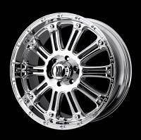 XD Hoss Chrome 18 Wheels W/ 33x12.50x18 Toyo Tires