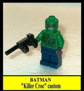 BATMAN Lego Killer Croc w/tommy gun NEW custom (dht) #22