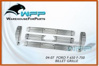 04 11 Ford F 650 F 750 XLT SuperDuty Billet Grille Grill 6pc Combo