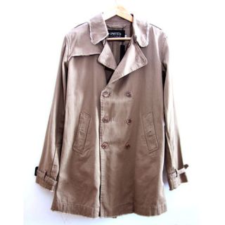 new men s khaki brown double breasted jacket trench coat