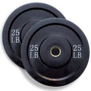 25lb Pair Rubber Weight Plate Olympic Bumper Crossfit SRA