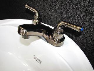 RV Mobile Home Marine Parts. Bathroom Sink Faucet Lav Antique Brass 