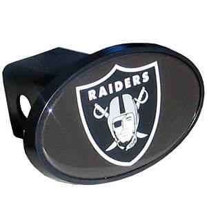   RAIDERS 2 plastic trailer hitch cover with domed team insert NFL