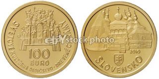 Slovakia 100 Euro, 2010, Wooden Churches of Carpathian Slovakia 