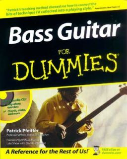 Bass Guitar for Dummies by Patrick Pfeiffer 2003, Paperback