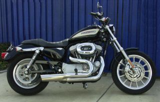 Harley Davidson Sportster 2 into 1 Exhaust Stainless Tunable Sound