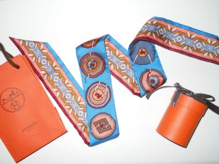 New Hermes Twilly Silk Scarf Belles de Mexique Rare Guaranteed 