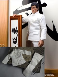 Bruce Lee 1/6 Fist Of Fury White Suit @ Costume HotToys DX04 Enterbay 