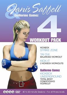Janis Saffell Guillermo Gomez 4   Workout DVD, 2007, 4 Disc Set