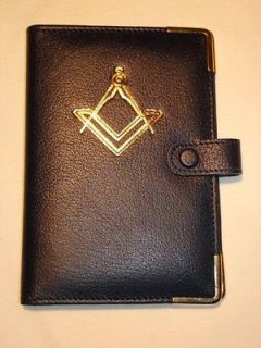 REAL LEATHER CRAFT MASONIC RITUAL BOOK COVER