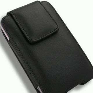 Black Leather Holster POUCH Swivel Belt Clip Case for Verizon LG 