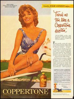 1961 vintage ad for Coppertone with Julie London  021012