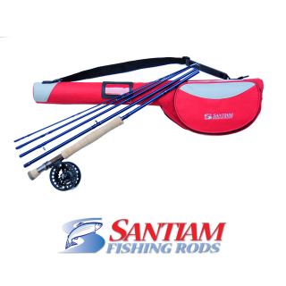 PC 7/8WT SANTIAM FISHING RODS FLY ROD PACKAGE WITH REEL AND DLX 