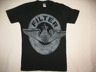 FILTER Anthes for the DAMNED T SHIRT NEW Black Wings Star S