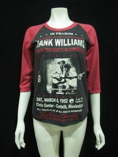 HANK WILLIAMS The King of country music T Shirt Women M
