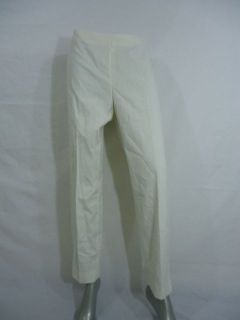 Adrienne Vittadini Collection Slim Ankle Dress Pant WHITE 14 nwt