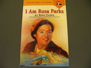 Am Rosa Parks biography level 3 reader History book  on 