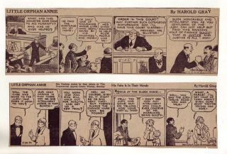 Little Orphan Annie by Gray   27 large daily comic strips   Complete 