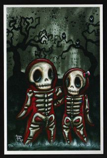 4x6 print day of the dead dia de los muertos outsider goth art 