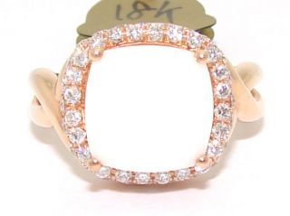   Visconti 18kt Rose Gold 4ct White Princess Agate Diamond Band Ring