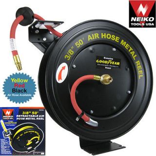 50 Goodyear Retractable Metal Air Hose Reel Automatic New