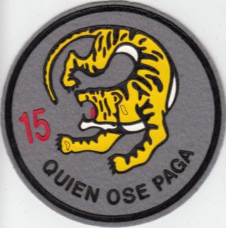 PATCH SPAIN AIR FORCE 15th WING ZARAGOZA AFB F/A 18 PARCHE