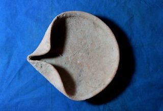 Canaanite ARCHAEOLOGY Late bronze age terracotta Lamp. Holy Land 