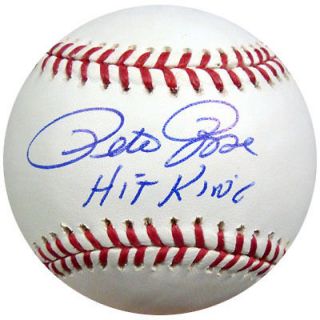 PETE ROSE AUTOGRAPHED SIGNED MLB BASEBALL HIT KING PSA/DNA