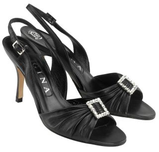 Gina Aerin Black Luxe Swarovski Crystal Sandals Save £195.00