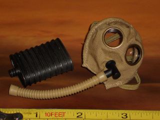 DID WWI BRITISH GAS MASK ALBERT BROWN BRITISH INFANTRY 1/6 SCALE TOYS 