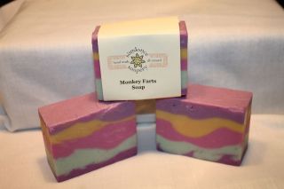 Homemade/Handm​ade Soap  MONKEY FARTS  Rainbow  This Scent Is 