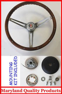 1967 Olds Cutlass 442 Delta GRANT Wood Steering Wheel Walnut 15 NEW