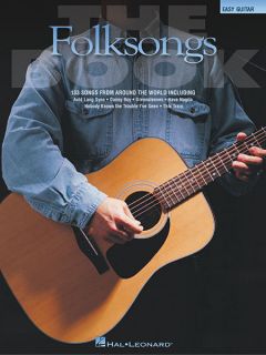 The Folksongs Book Easy Guitar Folk Songs Chords Lyrics Sheet Music 