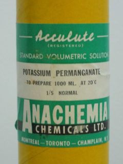 Potassium permanganate solution 1/5 normal Anachemia Chemicals LTD #2