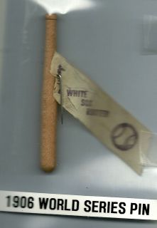 1906 Chicago White Sox Rooter mini bat PIN, as is w/ FREE 