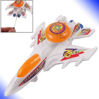 Pull String Flashlight Airplane Toy Gift for Children