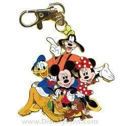 DIsney Lanyard Medal Mickey & the Gang with CHip & Dale New on Card