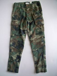 Childrens Place Girls Skinny Green Camouflage Stretch Jeans Pants 5 6 