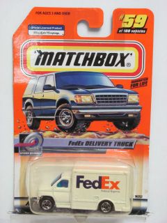 MATCHBOX 2000 #59 OF 100 FEDEX DELIVERY TRUCK