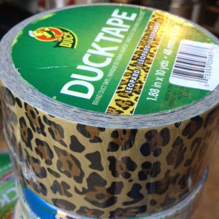 Duck Brand Colored Duct Tape Leopard Print Tan Brown Spots 10 Yards